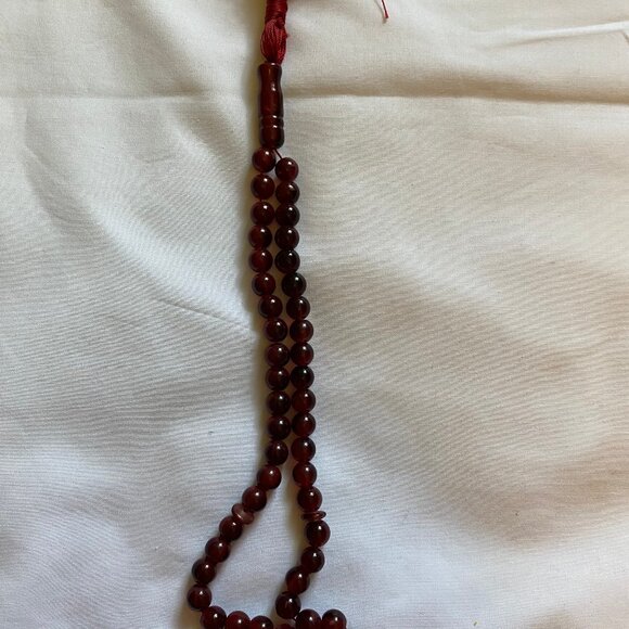 45 Natural Ruby Beads Islamic Prayer Misbah Tasbeeh Turkish 150-160 Carat Weight - Picture 5 of 5